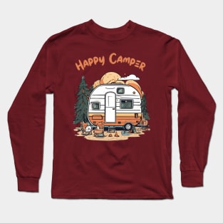 happy camper Long Sleeve T-Shirt